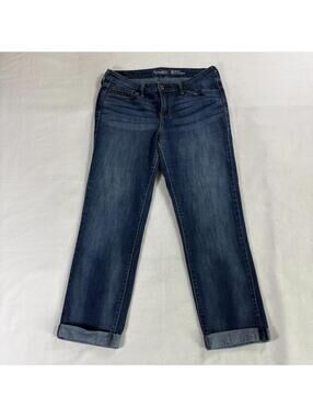Modern Slim Cuffed Jeans Levi Strauss Signature W28 Fits Like 30X24 Dark Wash